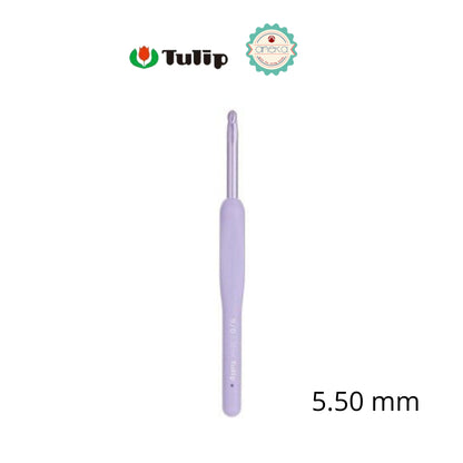 TULIP - [PCS] Alat Rajut Hakpen Etimo Murasaki /  Lavender Crochet Hook with Cushion Grip