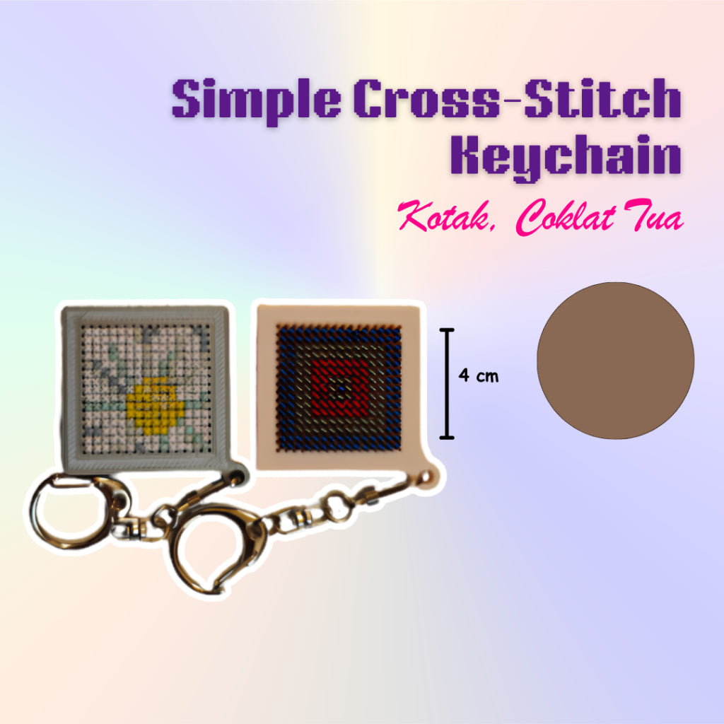 KATALOG -  [TANPA KEYCHAIN & BENANG] 3D Print Embroidery / Cross Stitch / Keychain / Menyulam / Sulam Tangan / Gantungan Kunci