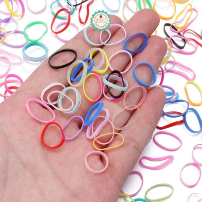 ANEKA - [1KG] Karet Jepang Elastis Premium /  Ikat Rambut Warna-Warni / Colorfull Elastic Rubberband Hair Accessories