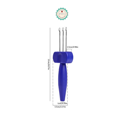 ANEKA - Latch Hook / I-Cord Knitting Tool / Latch Needle Crocheting Tool for Binding / Portable Cord Knitting