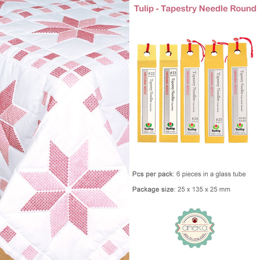 Jarum Quilting Tapestry Needle Cross Stitch Round Tip