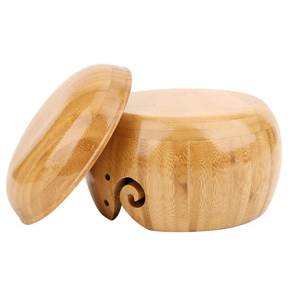 Yarn Bowl Wooden / Mangkok Wadah Tempat Benang Kayu / Yarn Storage