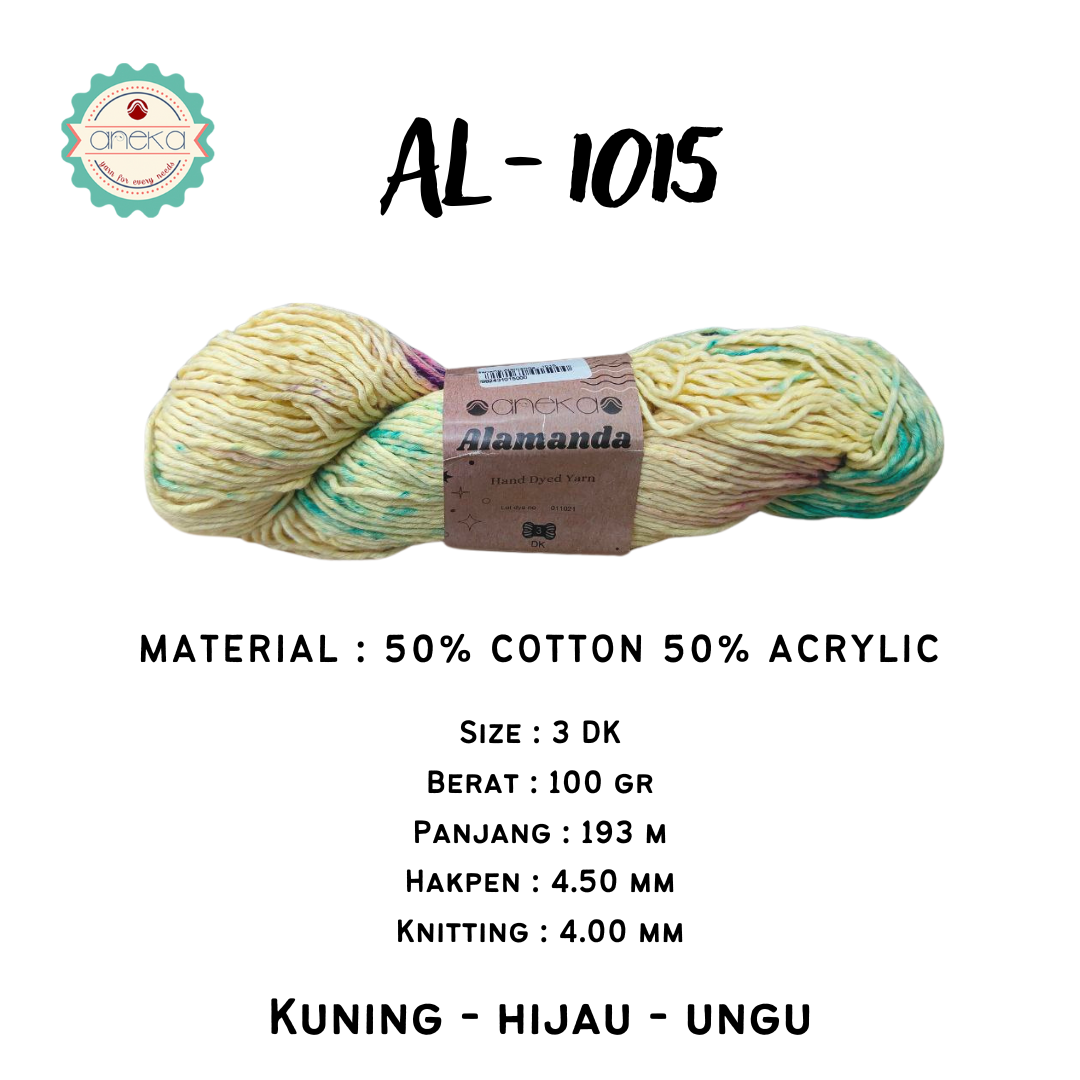 KATALOG - Benang Rajut Alamanda / Hand Dyed Yarn Cotton Yarn / Katun