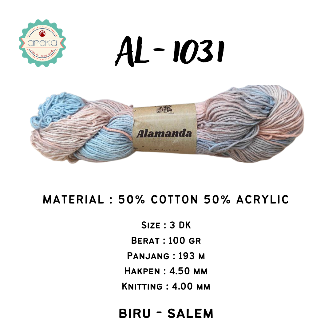KATALOG - Benang Rajut Alamanda / Hand Dyed Yarn Cotton Yarn / Katun