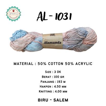 KATALOG - Benang Rajut Alamanda / Hand Dyed Yarn Cotton Yarn / Katun