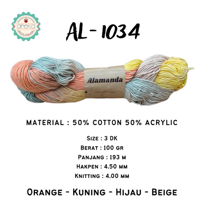 KATALOG - Benang Rajut Alamanda / Hand Dyed Yarn Cotton Yarn / Katun
