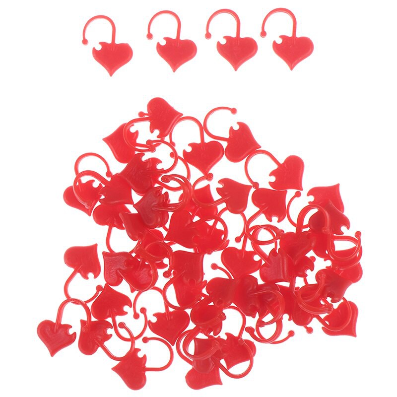 ANEKA - Locking Stitch Marker Heart / Penanda Rajut Bentuk HAti - SET