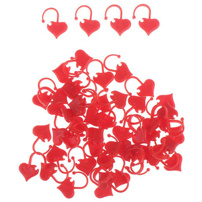 ANEKA - Locking Stitch Marker Heart / Penanda Rajut Bentuk HAti - SET