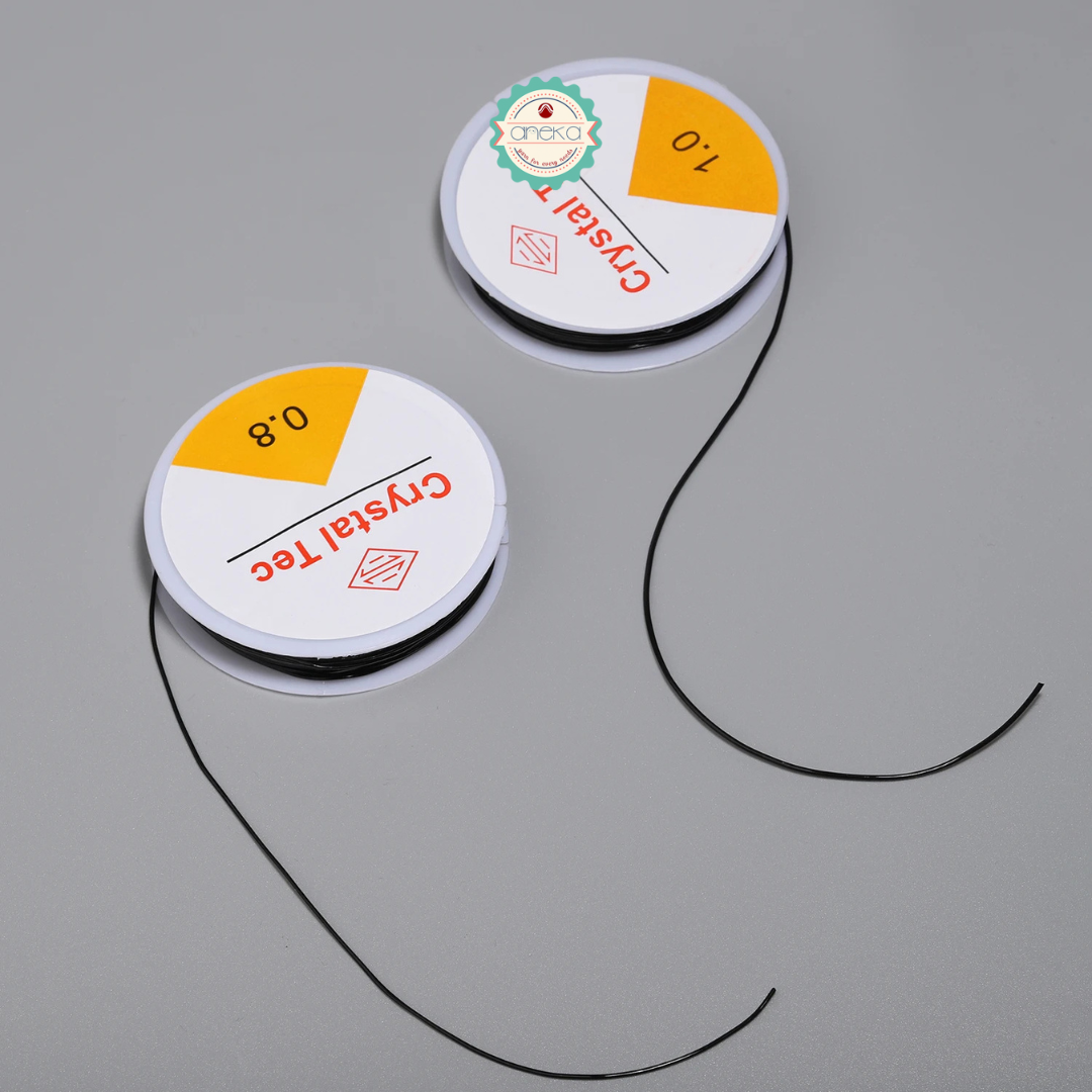 KATALOG - [1 SLOP] Senar Elastis / Tali Karet Transparan / Crystal Tec - 10 Roll