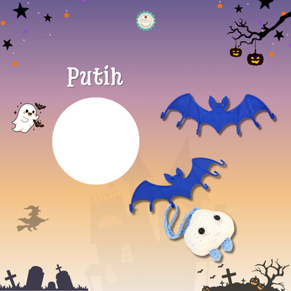 ANEKA  - [PRE-ORDER] 3D Print Bat Hook / Gantungan Kunci / Kait Special Halloween / DIY Alat Perlengkapan Rajut / Printing Dimensi Aksesoris