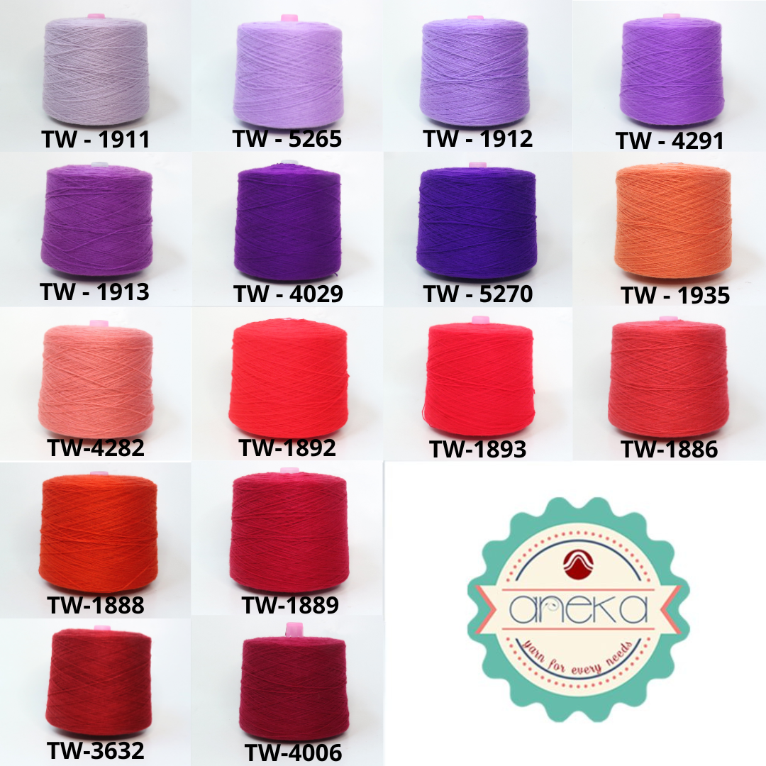 KATALOG - Benang Rajut Wool Aneka Cones / Wol / Siet Yarn / Tufting Rug / Karpet - Part 3