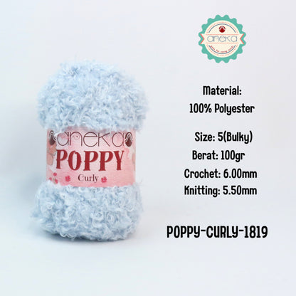 KATALOG - Benang Rajut Knitting Poppy Curly / Crochet Knitting Yarn