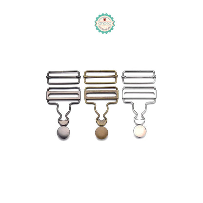 ANEKA - [2PCS] Kait Suspender Overall / Buckles With Jeans Buttons Set