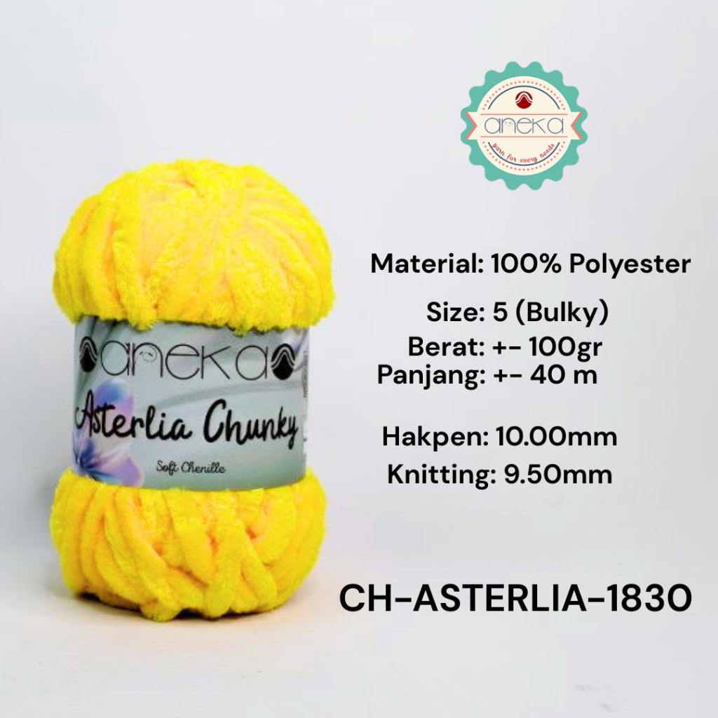 KATALOG - Benang Rajut Asterlia Chunky / Soft Chenille / Crochet Knitting Yarn