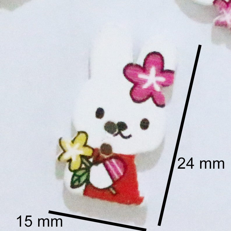 Colorful Series Wooden Buttons - PCS