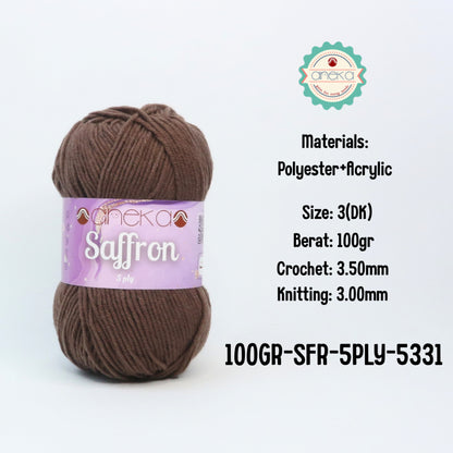 KATALOG - Benang Rajut Saffron 5 Ply 100gr / Crochet Knitting Yarn