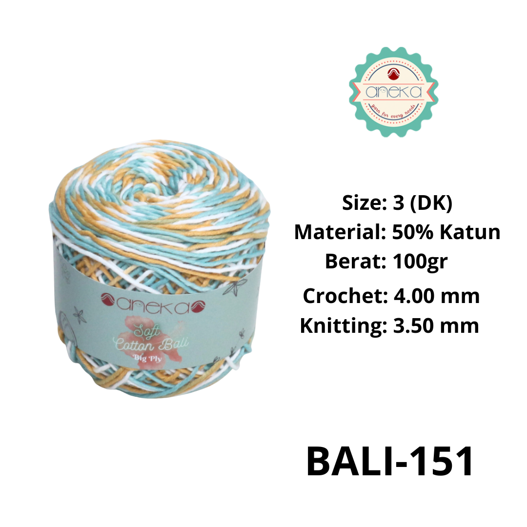 CATALOG - Sembur Mixed Balinese Cotton Knitting Yarn / Soft Cotton Big Ply Mambo