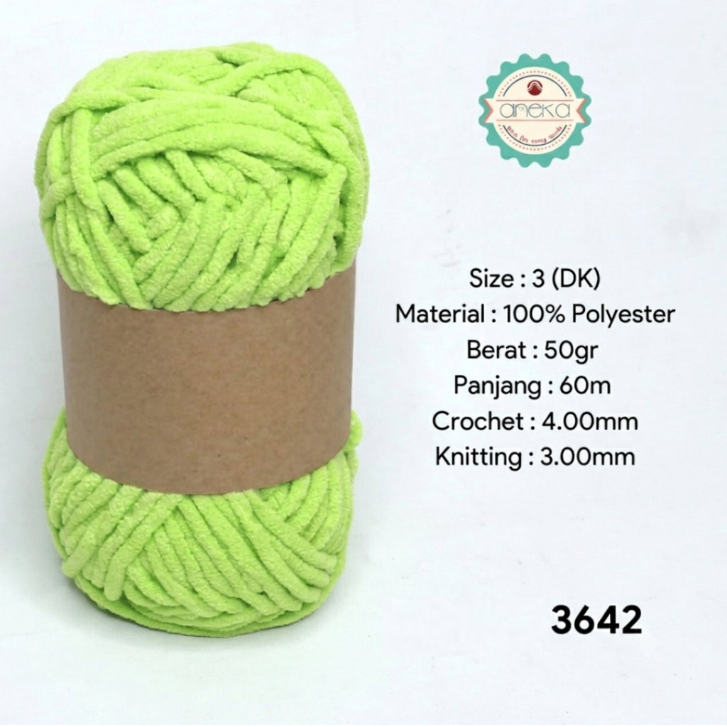 KATALOG - [GRADE B] Benang Rajut Mini Chenille / Crochet Knitting Yarn