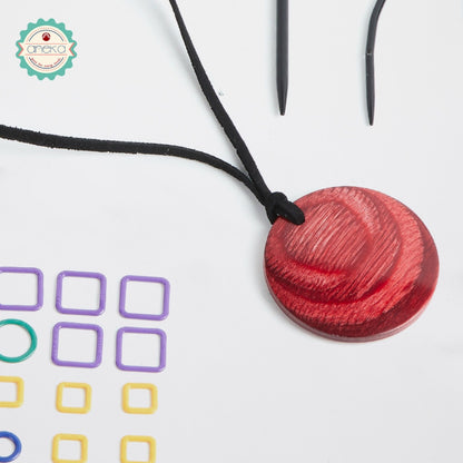 KnitPro - Magnetic Knitter Necklace Kit - Cherry Berry