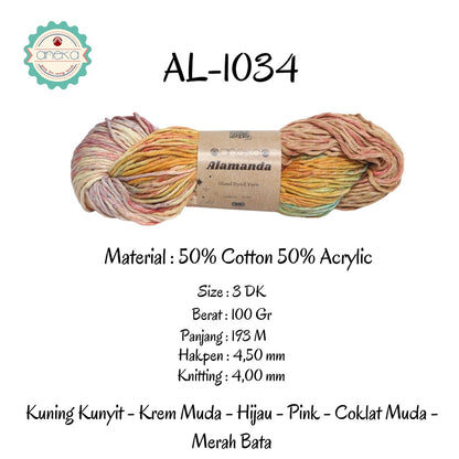 KATALOG - Benang Rajut Alamanda / Hand Dyed Yarn Cotton Yarn / Katun