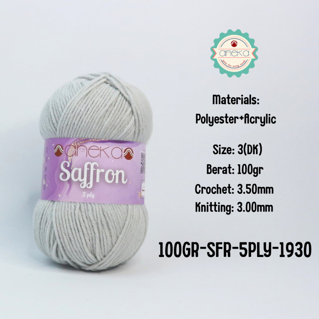 KATALOG - Benang Rajut Saffron 5 Ply 100gr / Crochet Knitting Yarn
