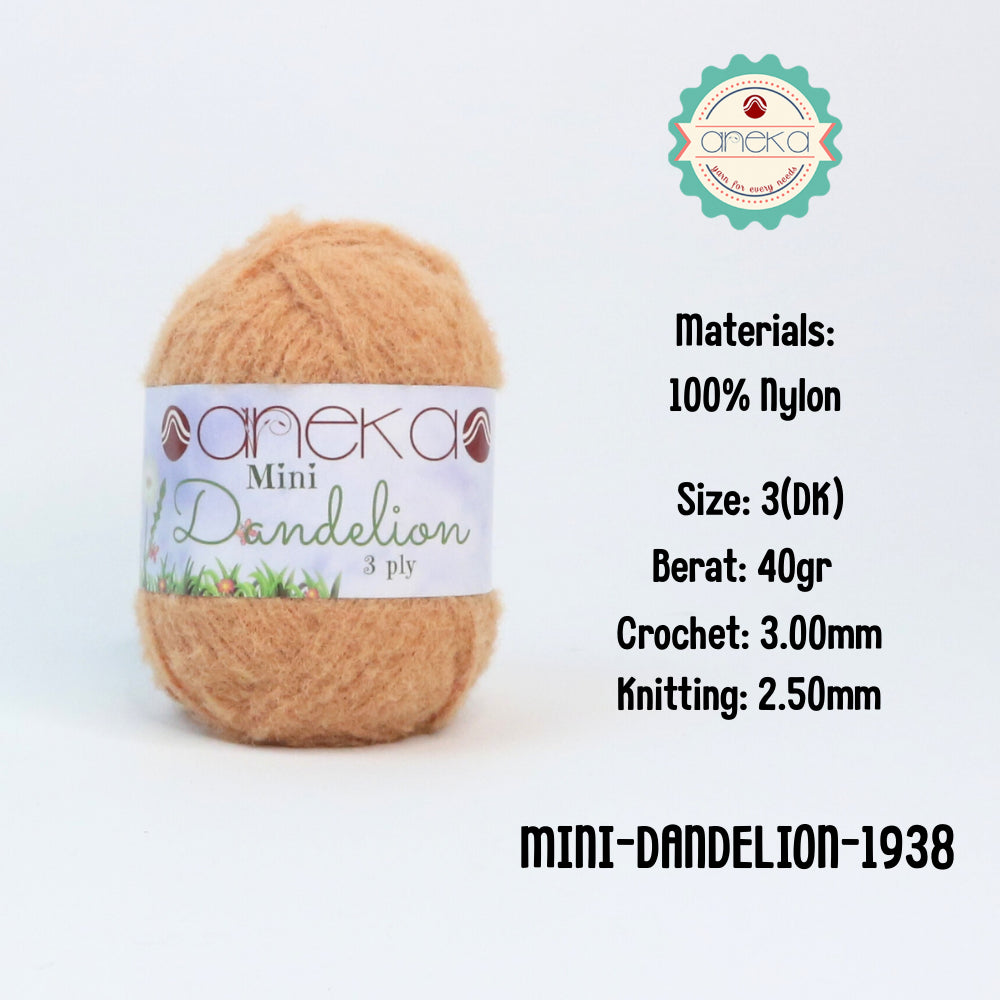 KATALOG - Benang Rajut Mini Dandelion 3 Ply / Crochet Knitting Cord Yarn