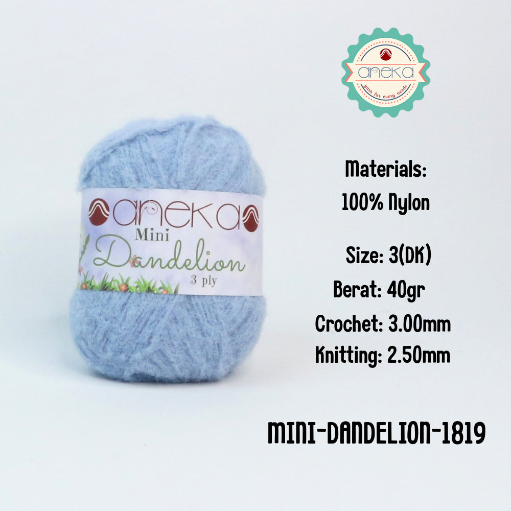 KATALOG - Benang Rajut Mini Dandelion 3 Ply / Crochet Knitting Cord Yarn