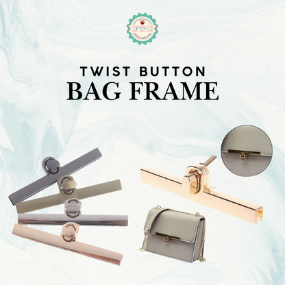 KATALOG - Kunci Behel Putar Tas Aksesories / Vintage Bag Metal Clasp Turn Locks Twist Button For DIY Handbag Premium