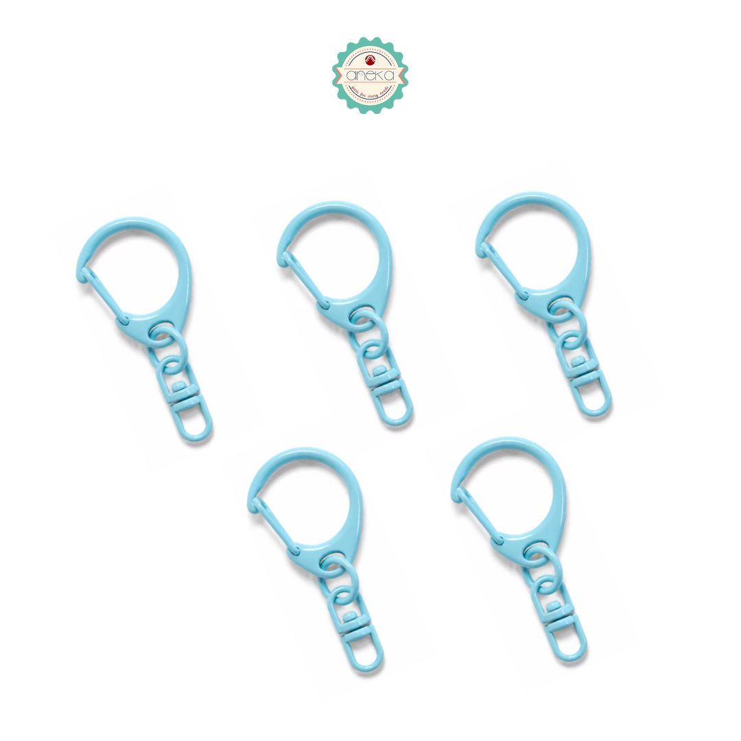 KATALOG - [5PCS] Kait Carabiner Bentuk C / Clasp Buckle Keychain Hook Premium