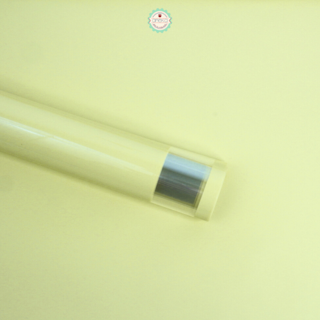 ANEKA - [ LEMBARAN ] Kertas Cellophane Buket Bunga [Transparent Small Line Square] Flower Bouquet Wrapping Paper Celophane