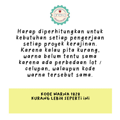 KATALOG - [20 Yard / Roll] Pita Satin 2" - 5 cm Pergulung / Satin Silk Ribbon