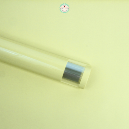 ANEKA - [ 20 Lembar ] Kertas Cellophane Buket Bunga [Transparent Small Line Square] Flower Bouquet Wrapping Paper Celophane