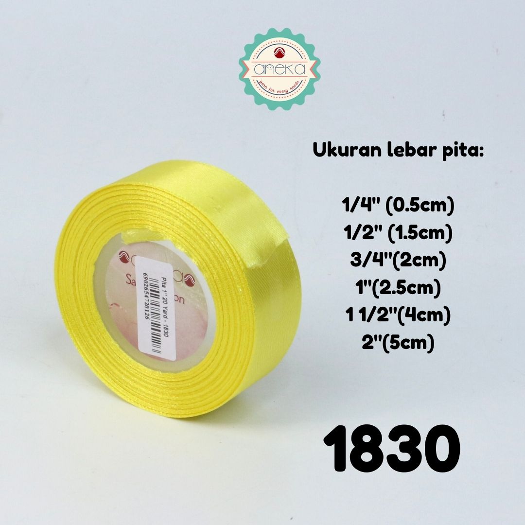 KATALOG - [20Yard / Roll] Pita Satin - 1" - 2.5 cm Pergulung / Silk Satin Ribbon - Part 2