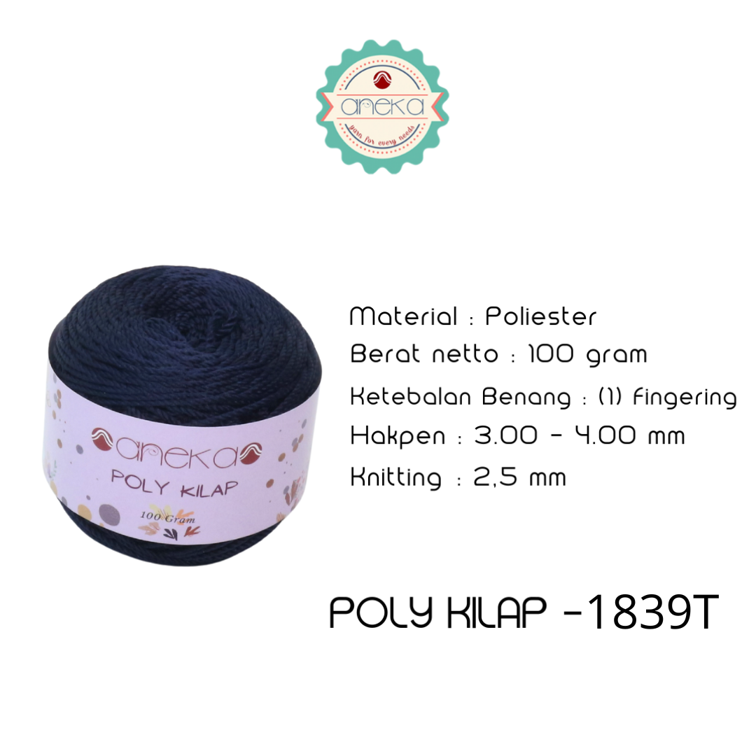 KATALOG - PREMIUM Benang Rajut Polyester/ Poliester / Poli Poly Kilap Warna PART 2