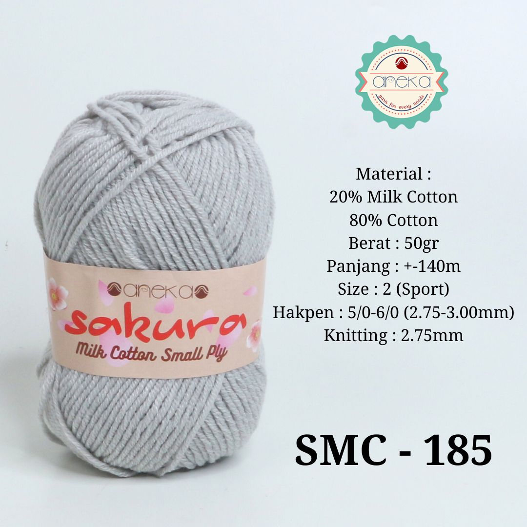 KATALOG - Benang Rajut Katun Susu 4 ply / Sakura SMALL PLY Milk Cotton Yarn - 2