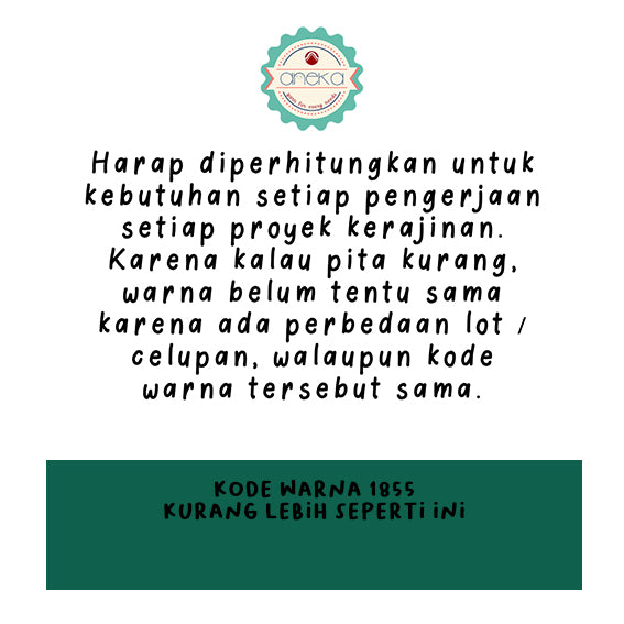 KATALOG - [20 Yard / Roll] Pita Satin 2" - 5 cm Pergulung / Satin Silk Ribbon