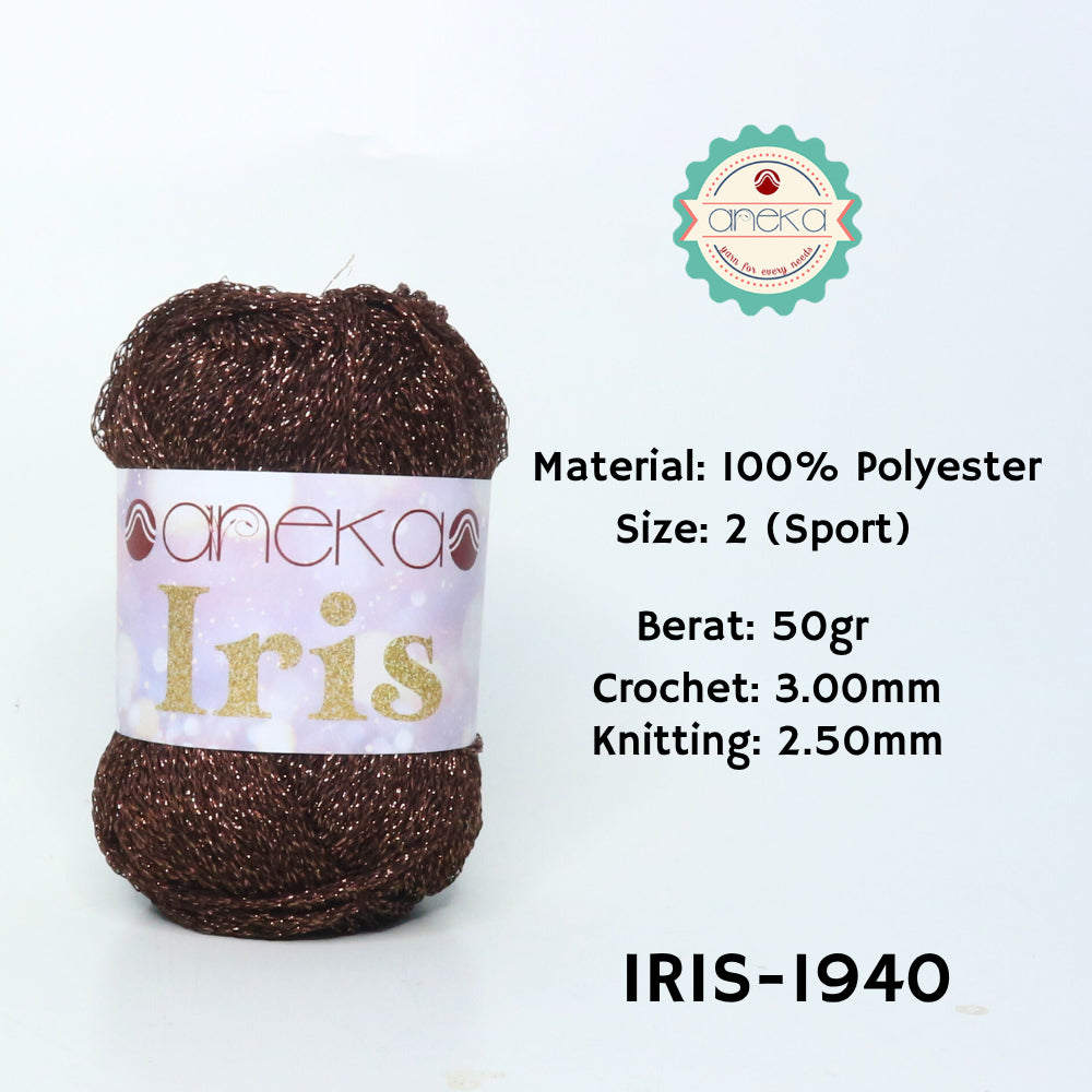 KATALOG - Benang Rajut Iris Glitter / Crochet Knitting Yarn