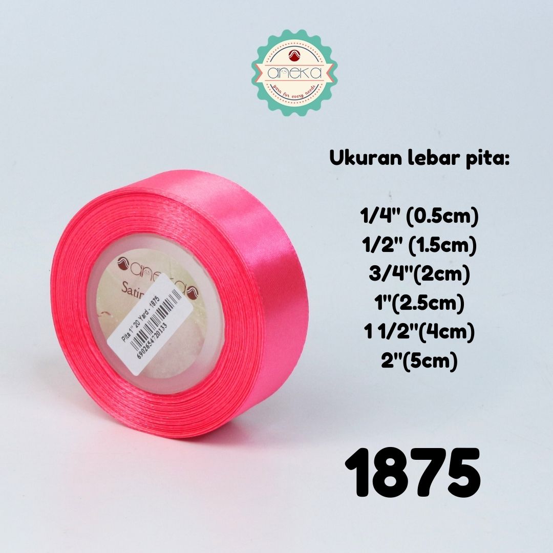 KATALOG - [20 Yard / Roll] Pita Satin 3/4" - 2 cm Per gulung / Satin Silk Ribbon - Part 2