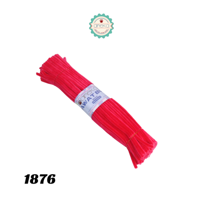 KATALOG - [Isi 100 PCS] Kawat Bulu Mini Mercy PREMIUM / Tangkai Chenille Pastel / Pipe Cleaner DIY Bouquet