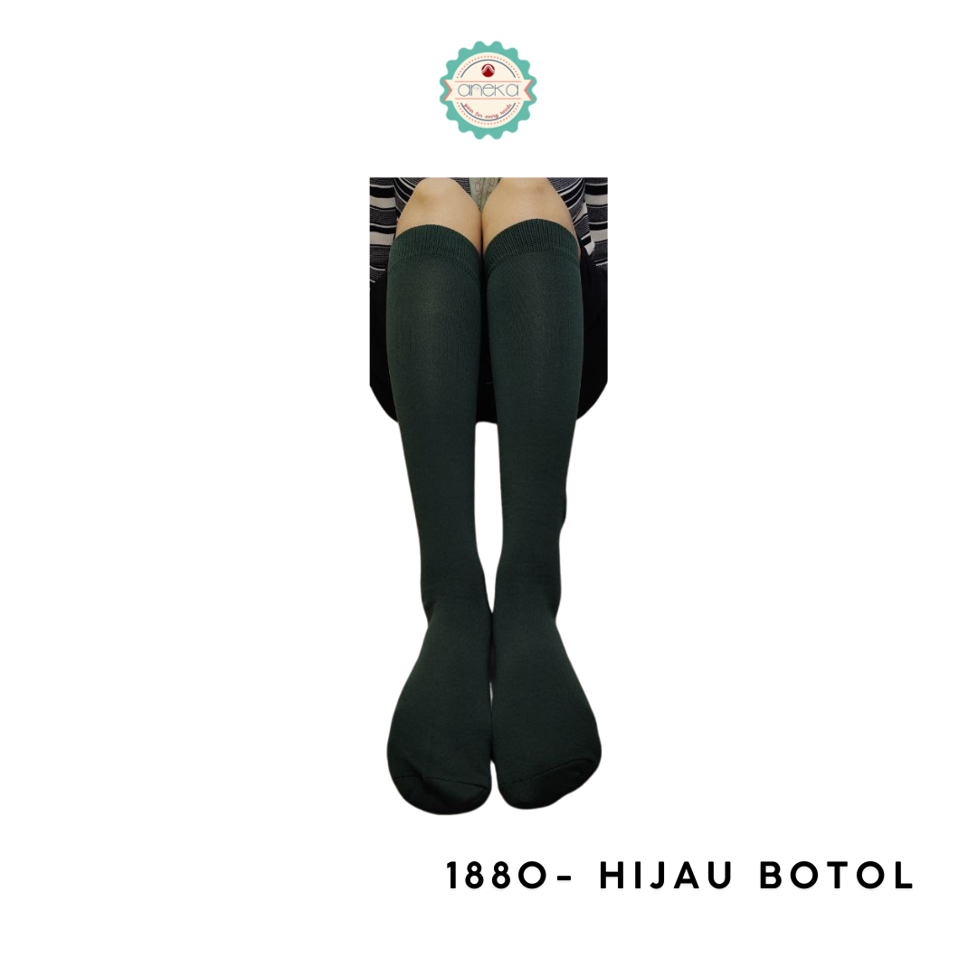 KATALOG - Kaos Kaki Panjang Harajuku Premium / Selutut / Muslimah / Paskibra / Korea