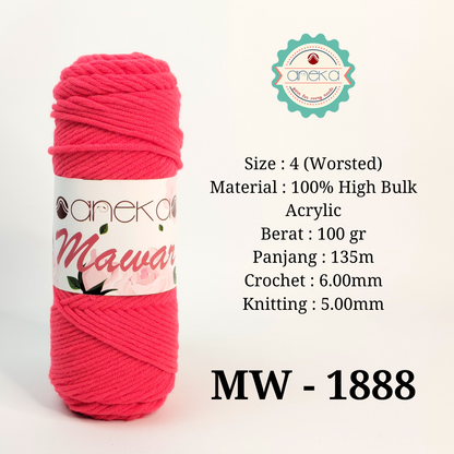 KATALOG - Benang Rajut Mawar / Soft Acrylic Yarn / 8 ply Milk Cotton Worsted / Katun Susu PART 3