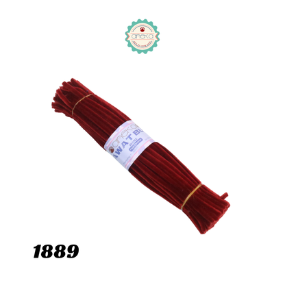 KATALOG - [Isi 100 PCS] Kawat Bulu Mini Mercy PREMIUM / Tangkai Chenille Pastel / Pipe Cleaner DIY Bouquet