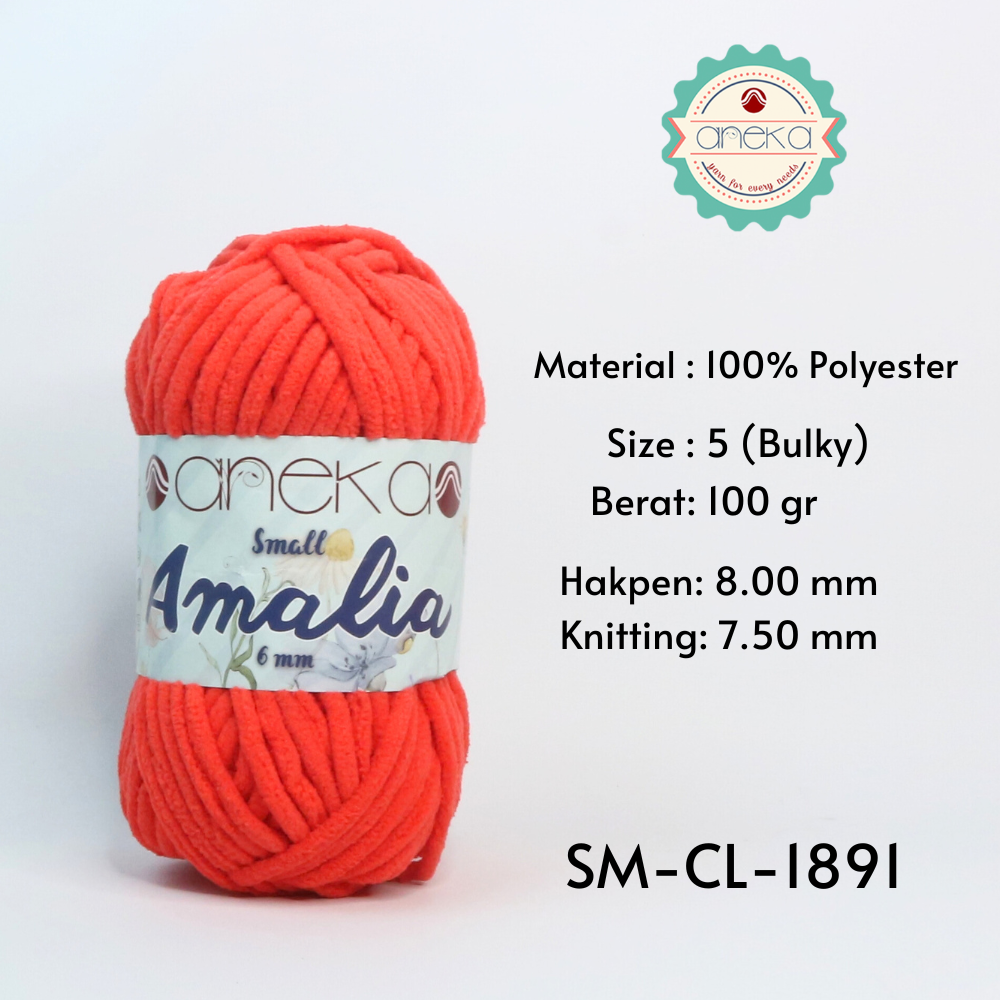KATALOG - Benang Rajut Small Amalia / Chenille Crochet Knitting Yarn