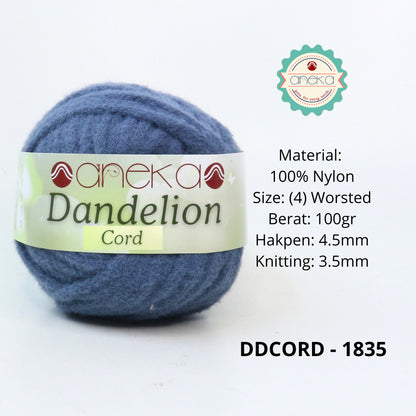 KATALOG - Benang Rajut Dandelion Cord / Crochet Knitting Cord Yarn