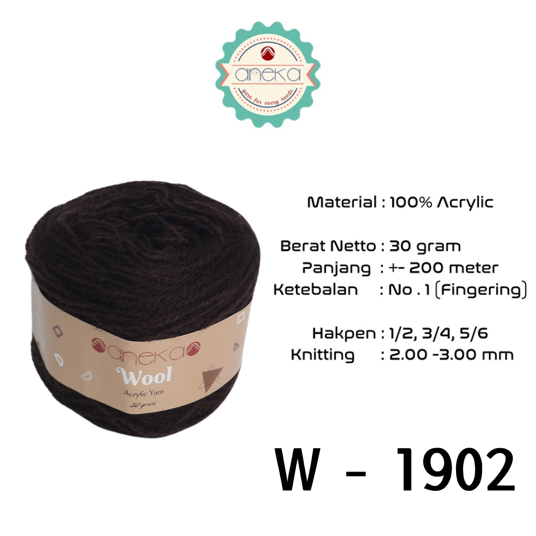 KATALOG - Benang Rajut Wool / Wol / Siet Yarn 30 dan 50 gram - PART 1