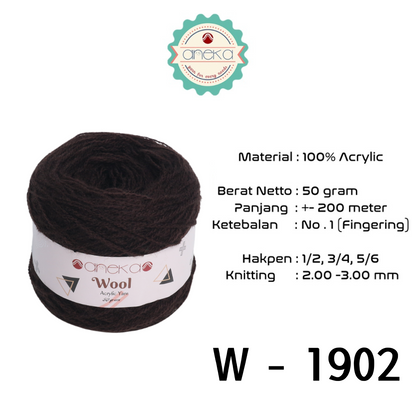 KATALOG - Benang Rajut Wool / Wol / Siet Yarn 30 dan 50 gram - PART 1