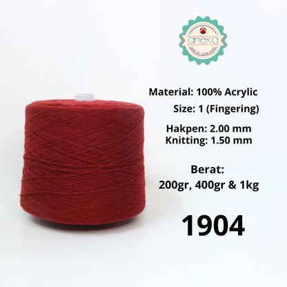 KATALOG -  Benang Rajut Wool Aneka Cones  / Wol / Siet Yarn / Tufting Rug / Karpet - Part 1