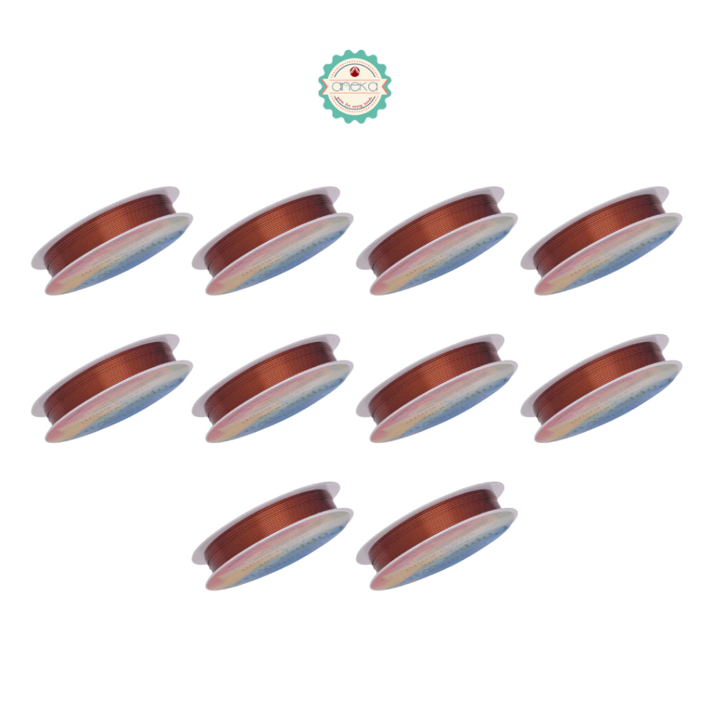 KATALOG - [1 SLOP] Kawat Stainless / Steel Wire For Bracelet / Tiger Tail Beading / 10 PCS