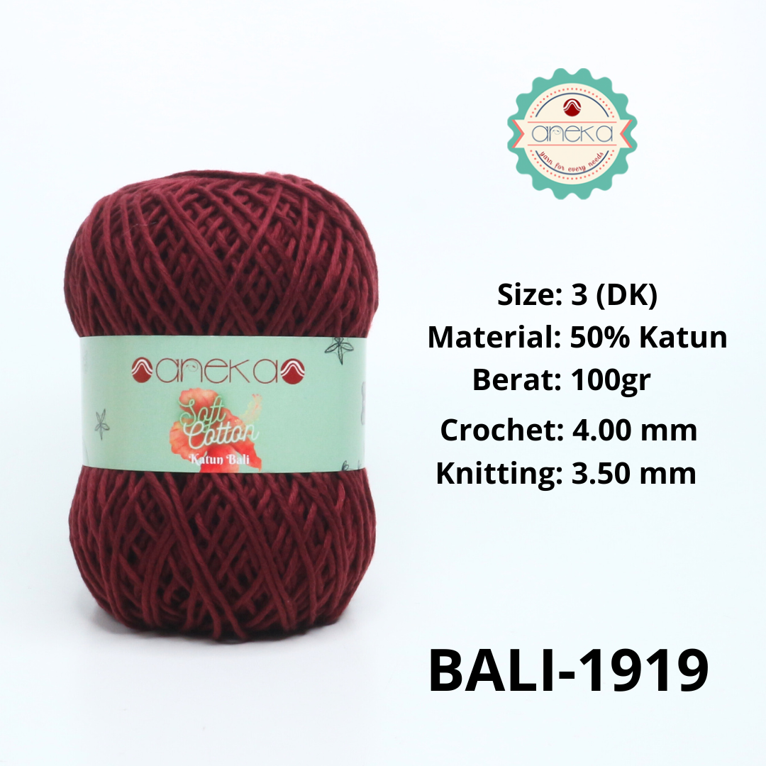 KATALOG -  Benang Rajut Katun Bali ANEKA / Soft Cotton Big Ply made by ANEKABENANG PART 1