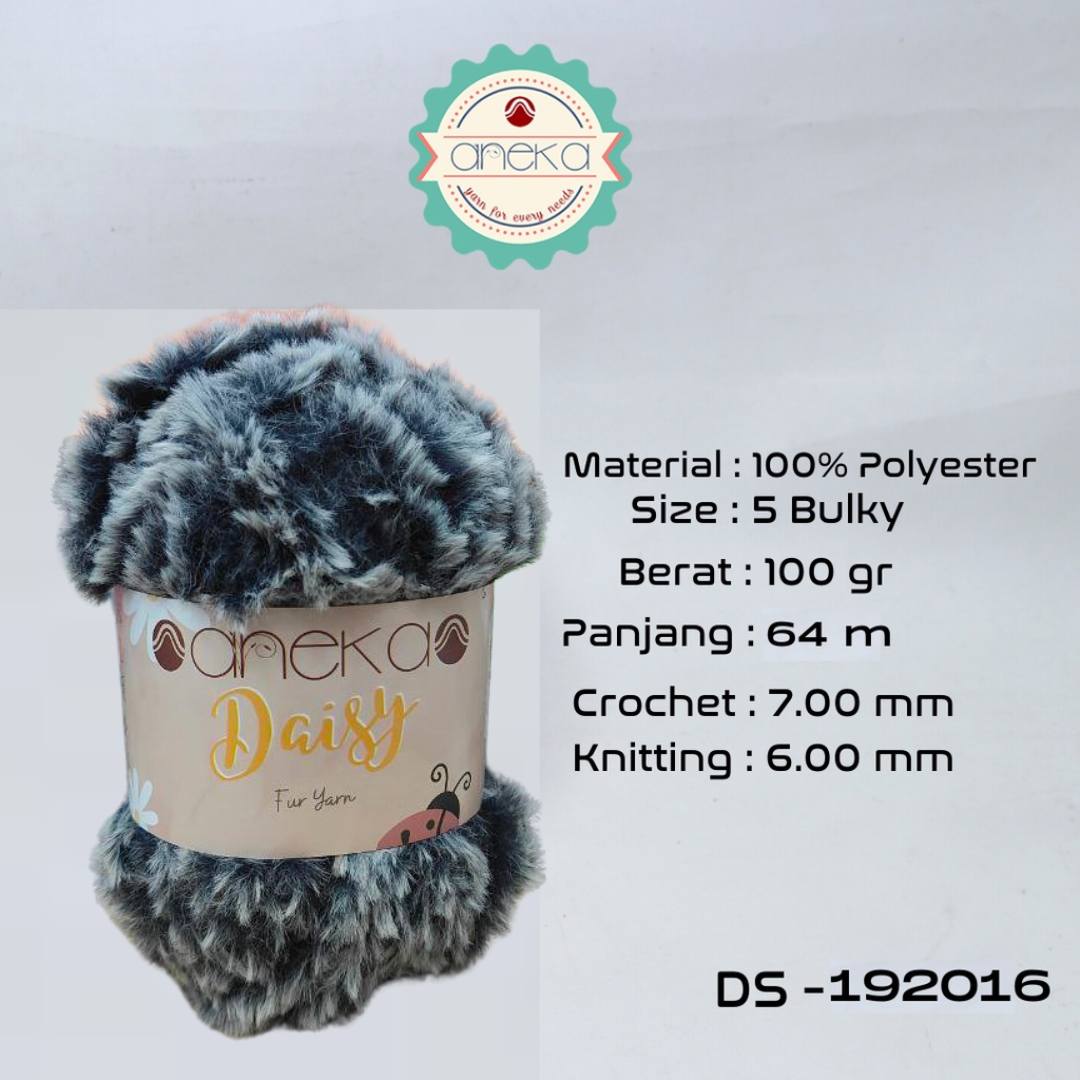 KATALOG - Benang Rajut Daisy / Bulu / Soft Fluffy Faux Fur Yarn - 32 dan 64 m